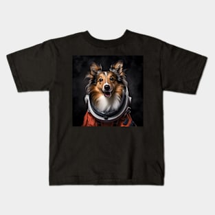 Astro Dog - Shetland Sheepdog Kids T-Shirt